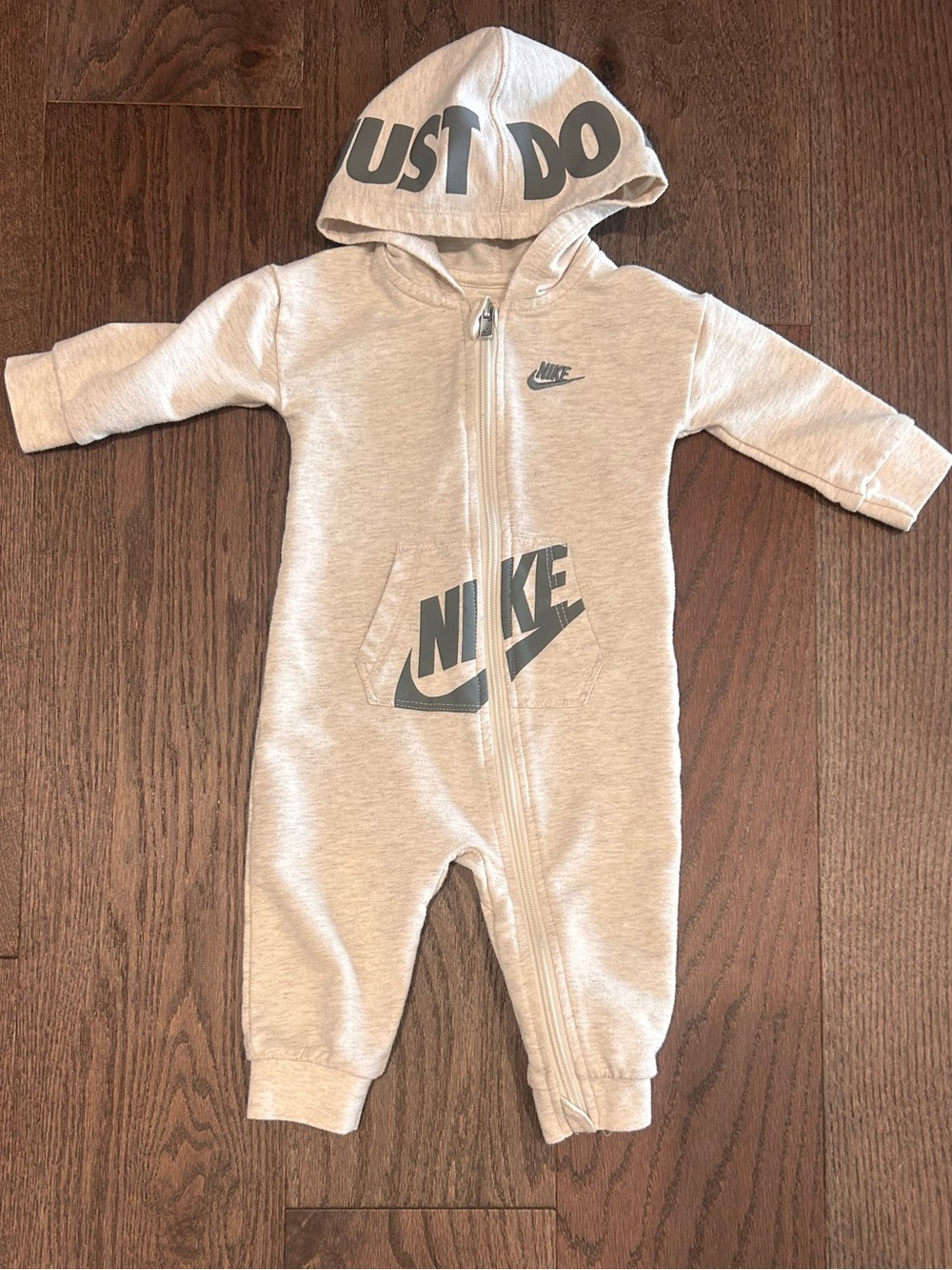 Nike Size 9 month Baby One Piece Sweatsuit Outfit